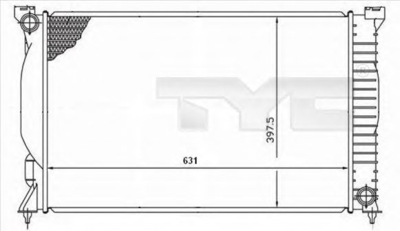 TYC 702-0019 Radiator, engine cooling